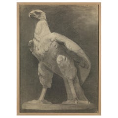19th C, Academy Student Drawing, Pencil on Paper 