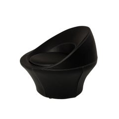 Spira Black Leather Armchair