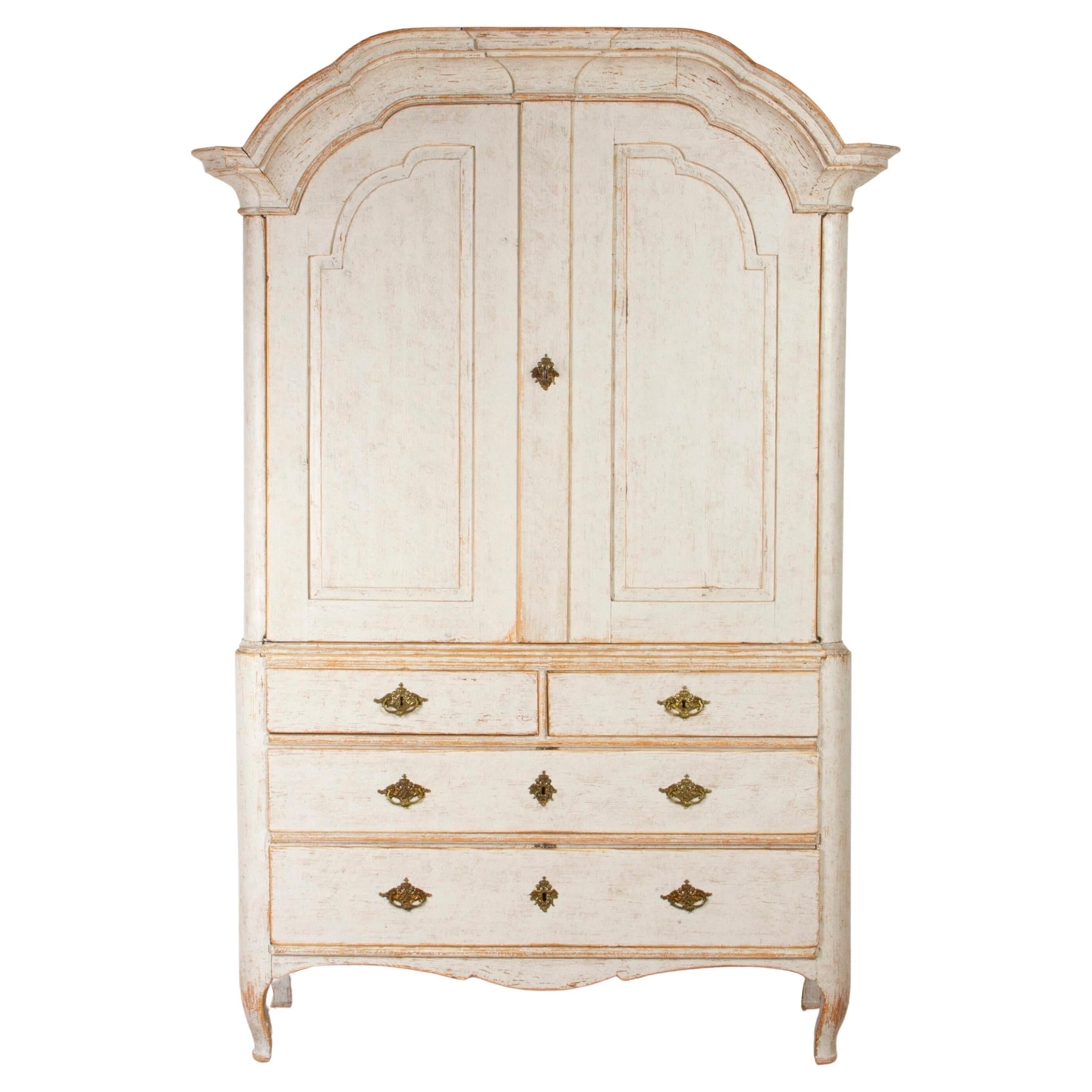 Gorgeous Period Swedish Rococo Cabinet, circa 1750 at 1stDibs