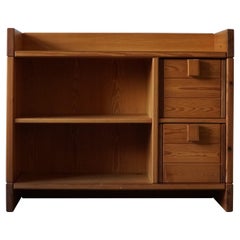 Mid Century Danish Brutalist Cabinet in Solid Pine, 1970s