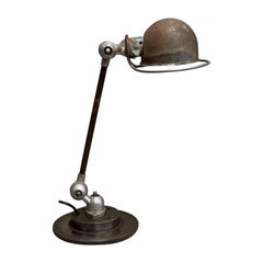 Mid-20th Century Vintage Industrial Jieldé Table Lamp, Fantastic Patina