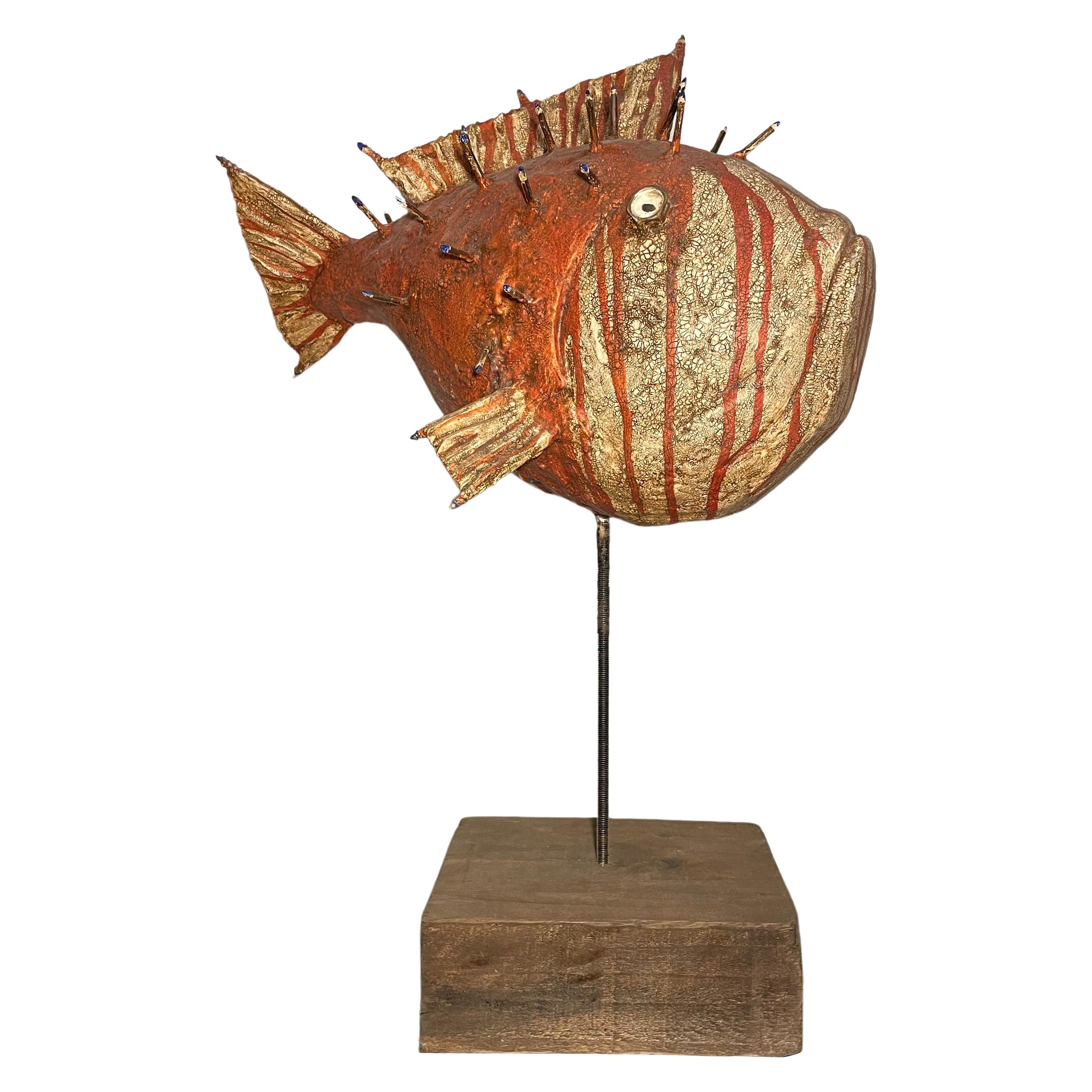Contemporary Fish Sculpture "Verinós" 2018 Mixed Media, Jesús Pelegrí For Sale