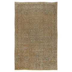 Antique Authentic Persian Kirman Handmade Wool Rug