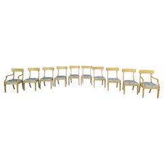 Ten Post Modern Klismos Dining Chairs