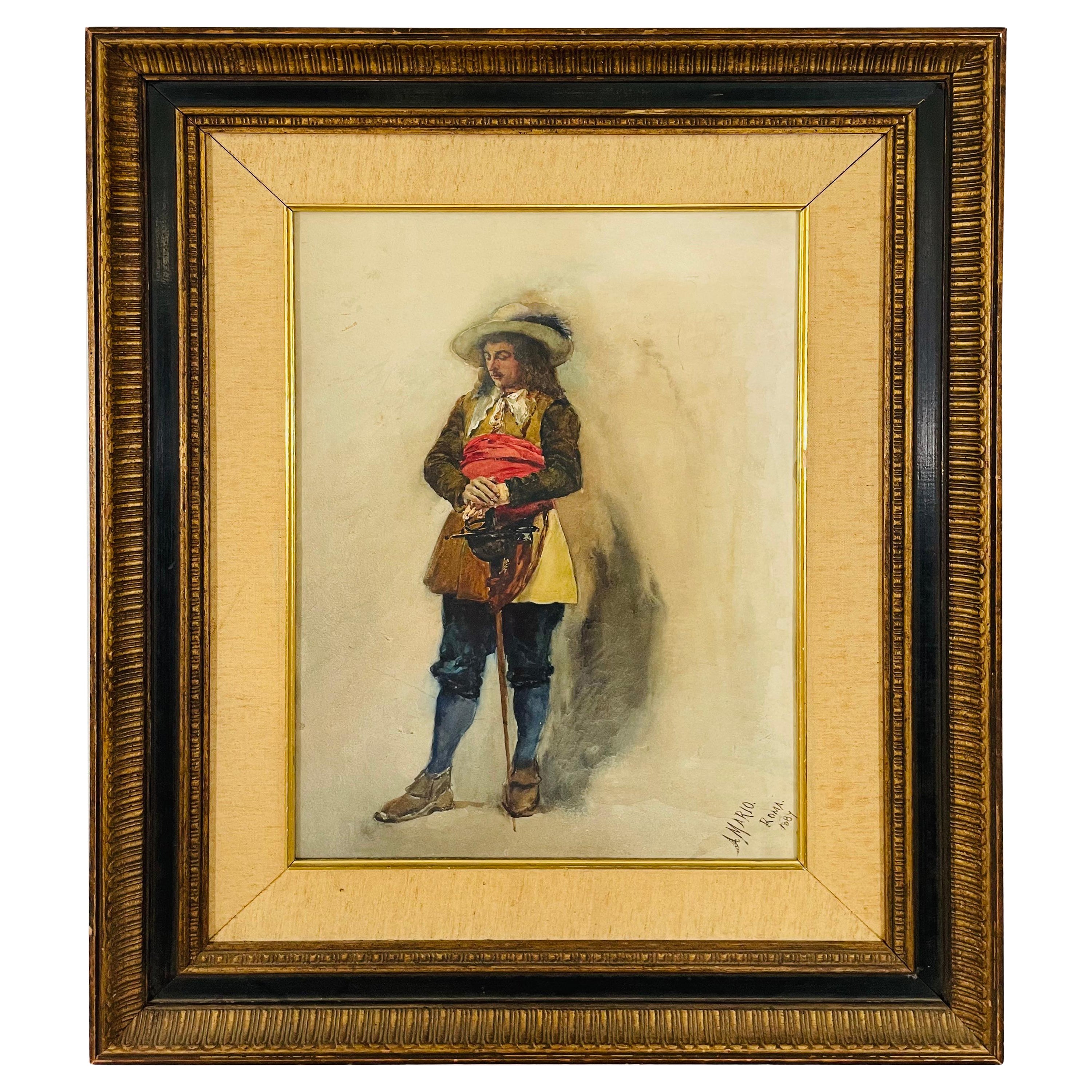 Late 19th Century Portrait of a Gentleman Signed and Framed 