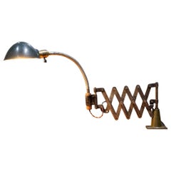 Antique Industrial Scissor Task Lamp c.1930