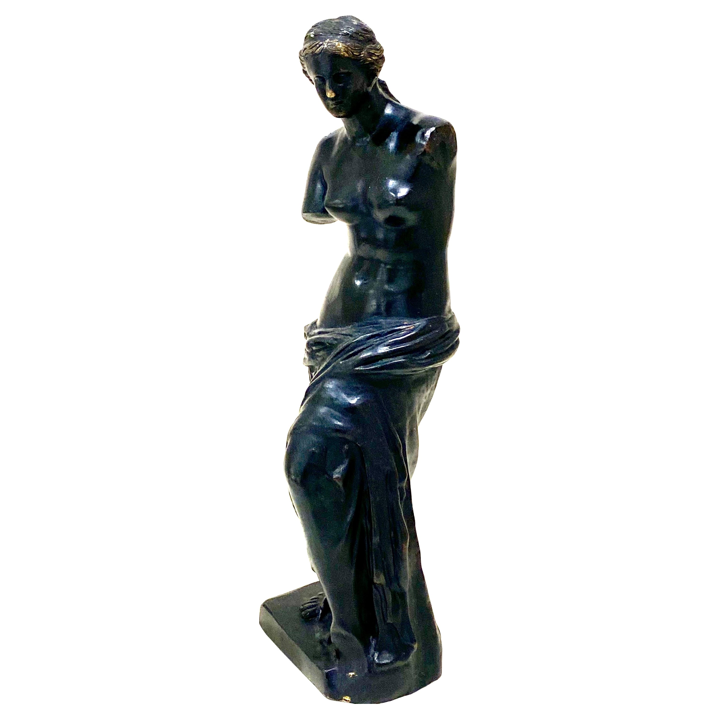 Französische Bronzefigur der Venus von Milo aus dem 19. Jahrhundert
