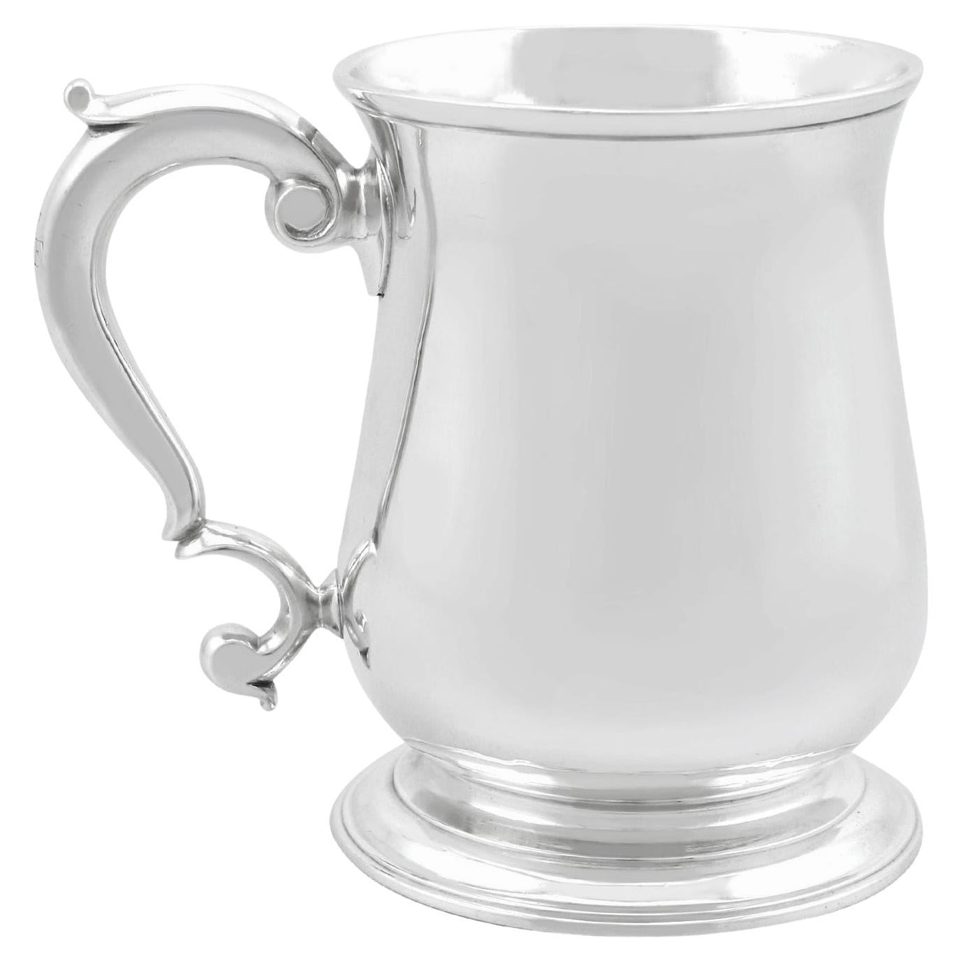 Antique Georgian Sterling Silver Mug For Sale