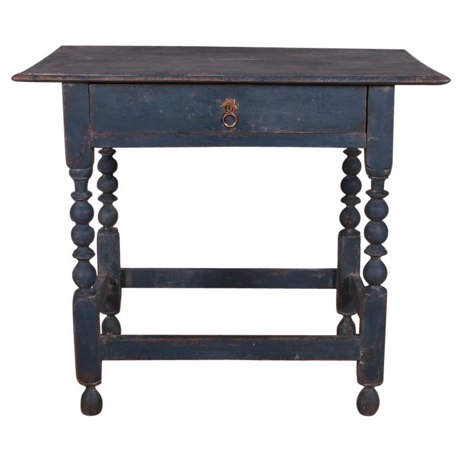 18th C Painted Lamp Table