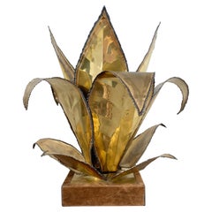 Maison Jansen Aloe Plant Table Lamp