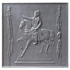 Plaque de cheminée / dosseret français de style Napoléon III