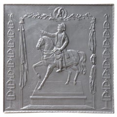 Plaque de cheminée / dosseret français de style Napoléon III