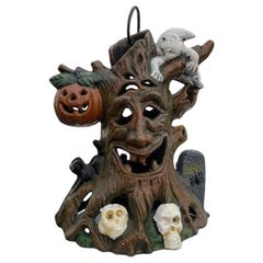 Japanese Old Vintage Ghostly Skulls Jack-o-lantern Lighting Lantern