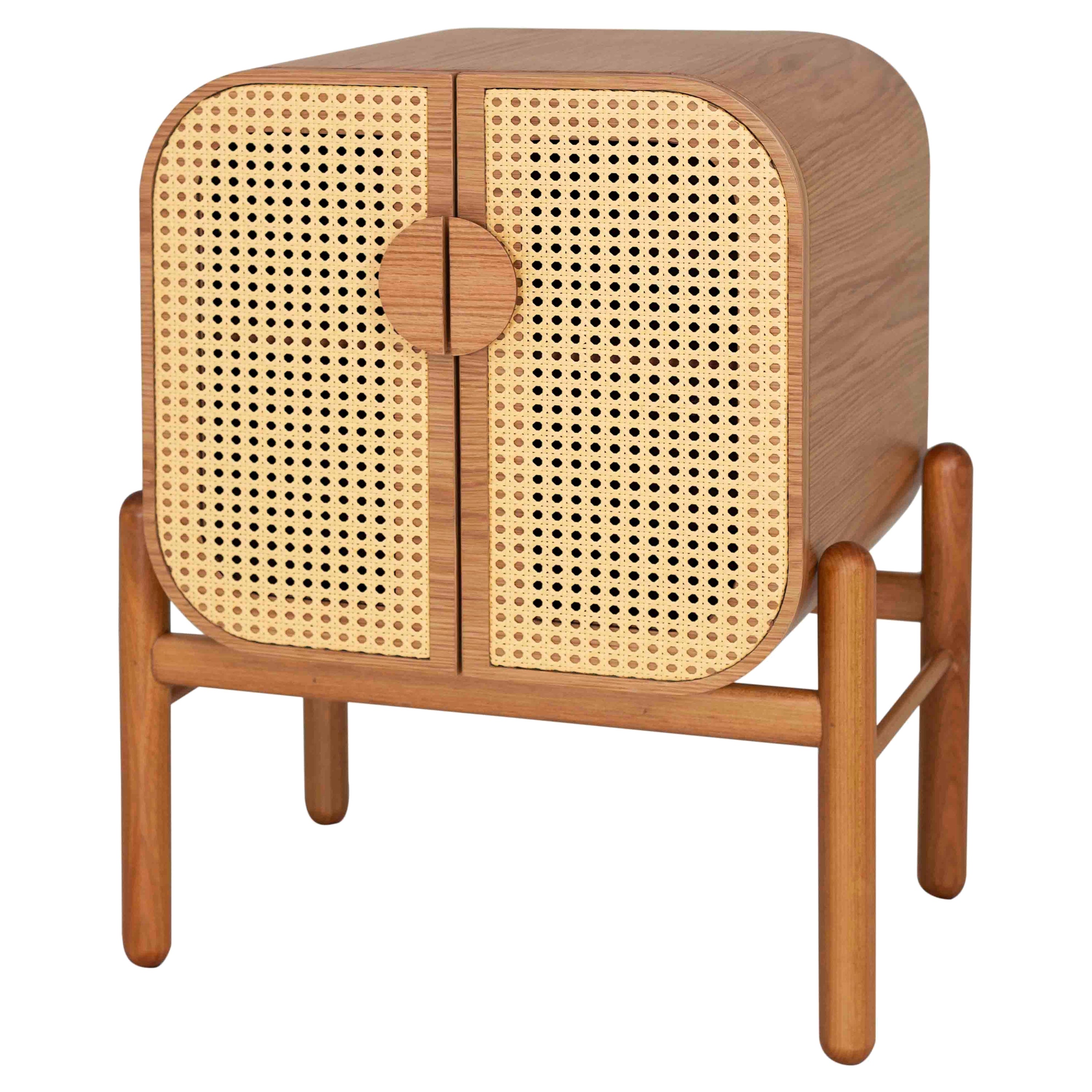 Nightstand Barcodes Multicolored Glass Door For Sale at 1stDibs