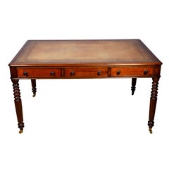 Antique Regency Style Mahogany Writing Table