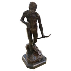 1900s Bronzed Plaster Figure Att. Hibbert Charles Binney