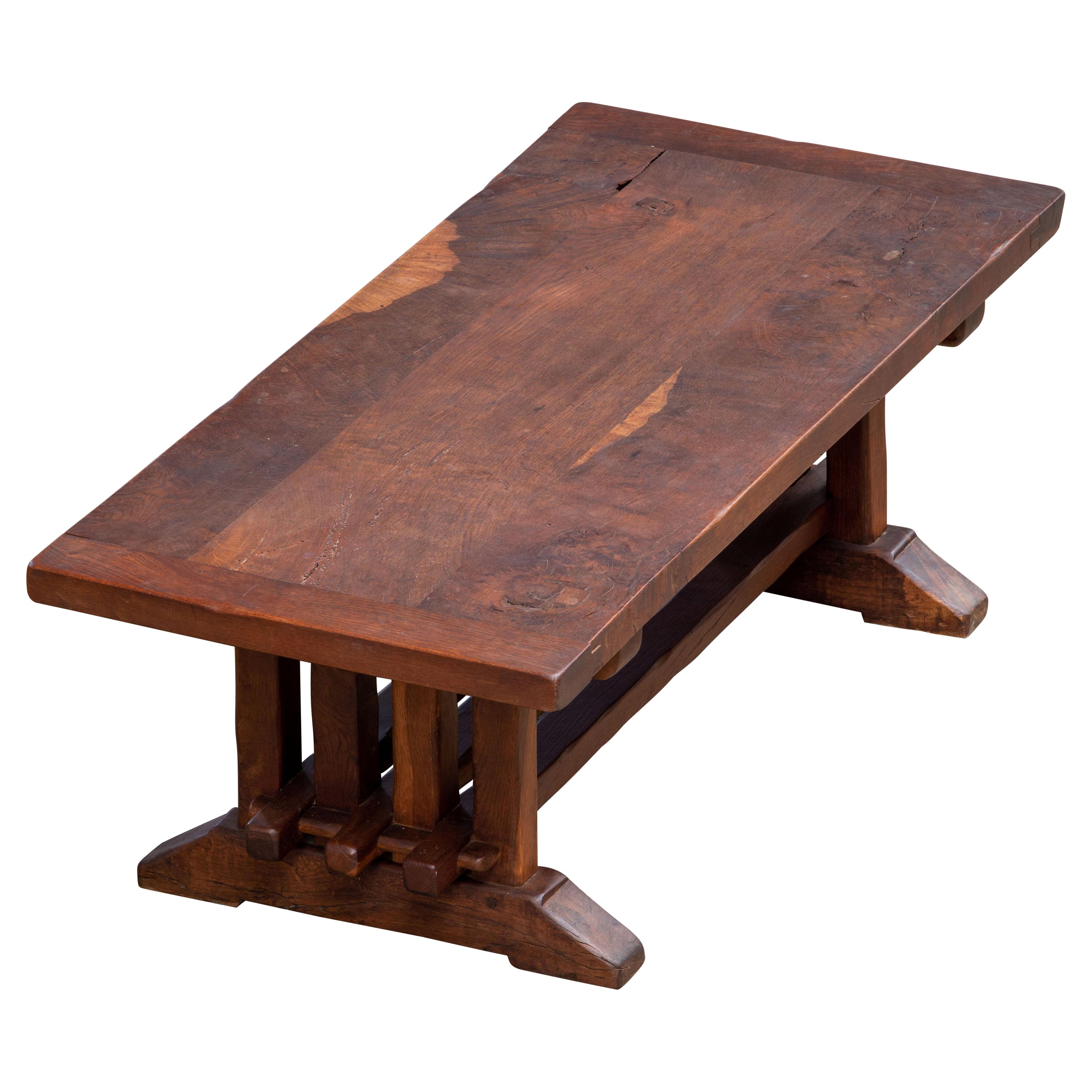 19th Century Low Table Antique Sofa Table Coffee Table/ Rustic For Sale