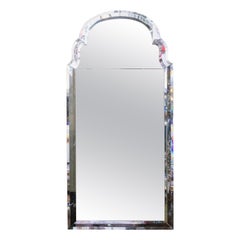 Venitian Arched-Top Mirror with Beveled Frame