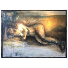 Christos Koutsouras Untitled Woman Figure Painting