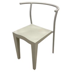 Rara sedia postmoderna grigia "Dr Glob" di Philippe Starck per Kartell, Italia, 1990