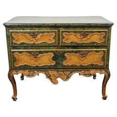 Antique Faux Marbled, Venetian Commode