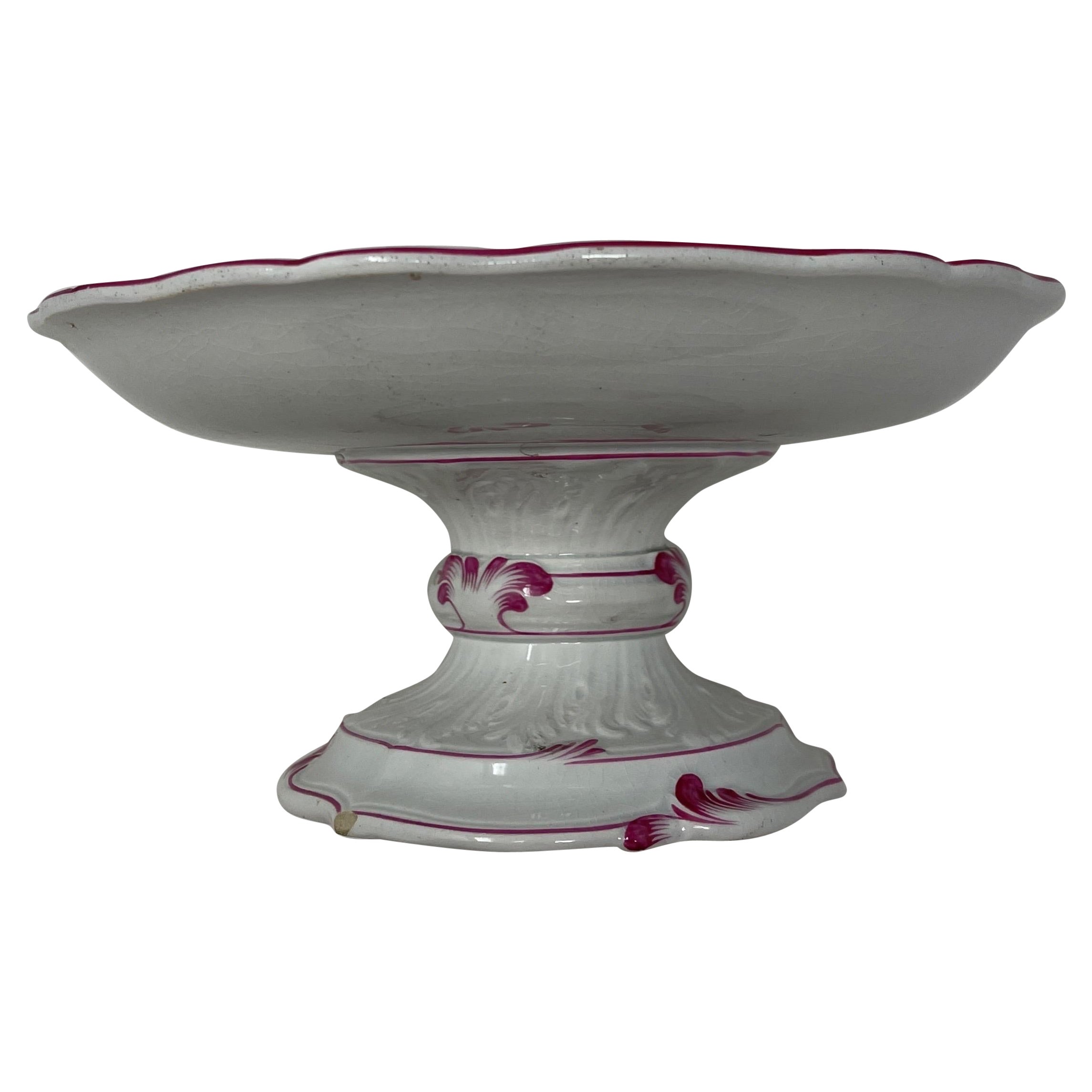 Amber Glass Patisserie Stand For Sale at 1stDibs