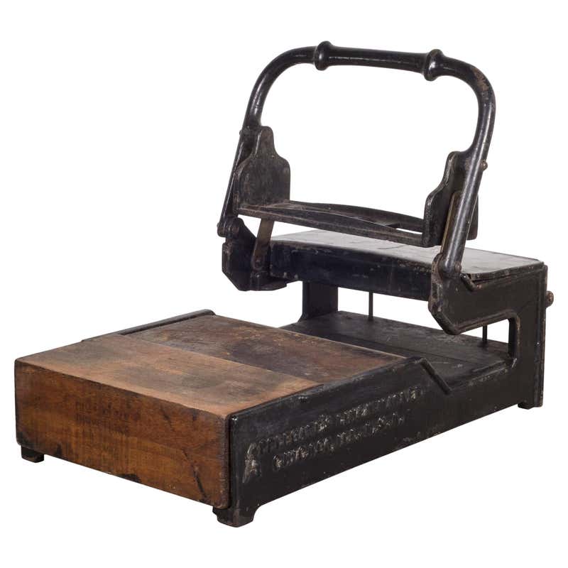 Table Ink Press Antique Cast Iron Ink Flat Ink Press, c.1930 at 1stDibs