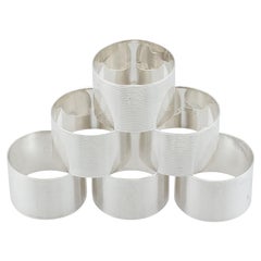 Retro 1944 Sterling Silver Napkin Rings