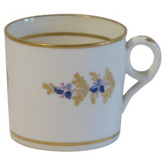 Canne à café en porcelaine George 111 du début de la période Minton peinte à la main  Pattern 76, vers 1805