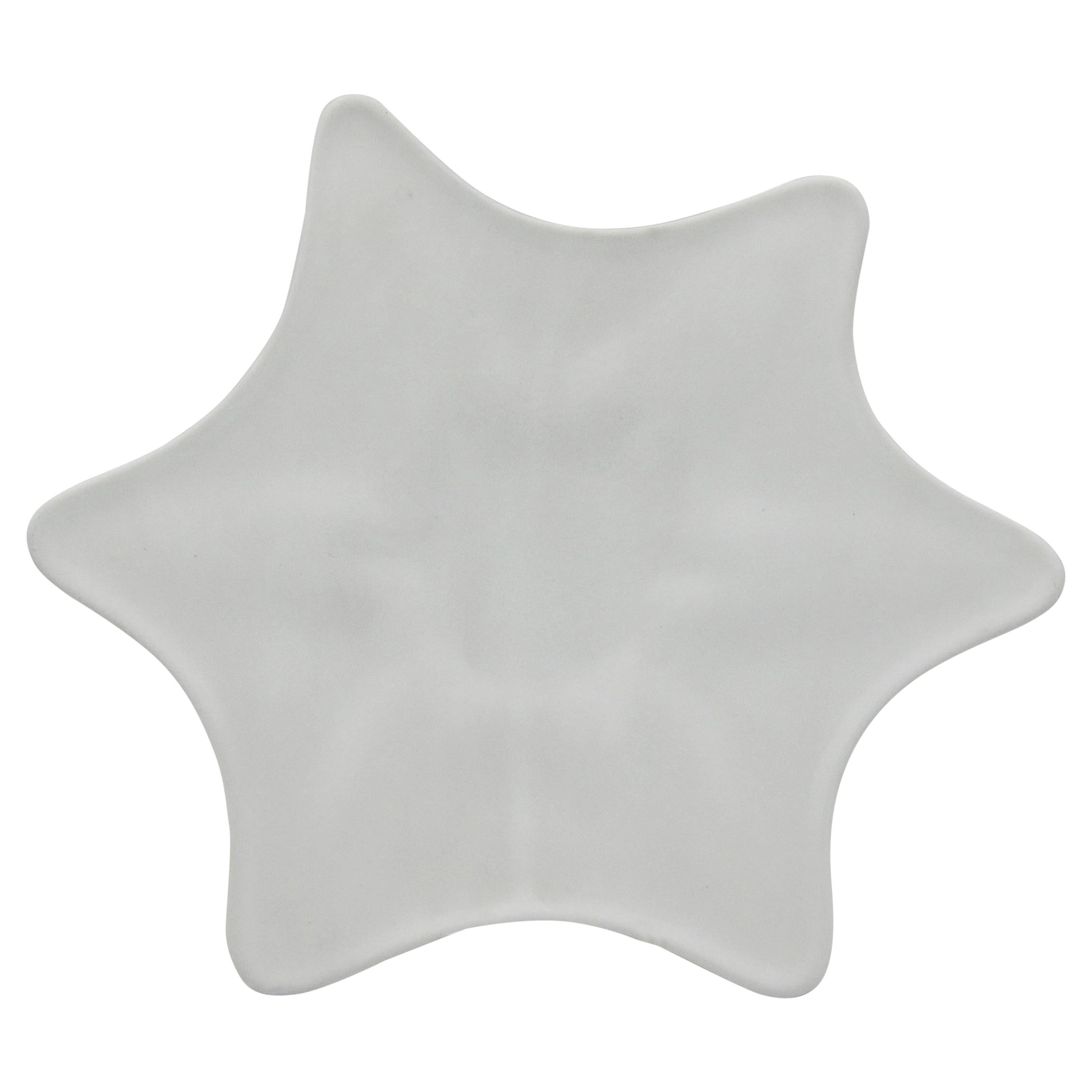 Mildred Scott for Van Briggle Pottery White Star Shaped Tray Platter