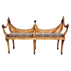 Antique Neoclassical Bench