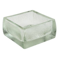 Designed by Le Corbusier for Lumax Molded Glass Catchall Ashtray Desk Tidy