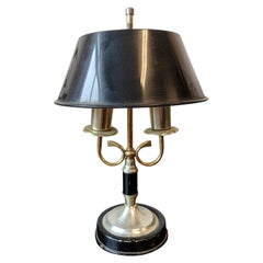 Vintage French Style Bouillotte Table Lamp with 2 Lights