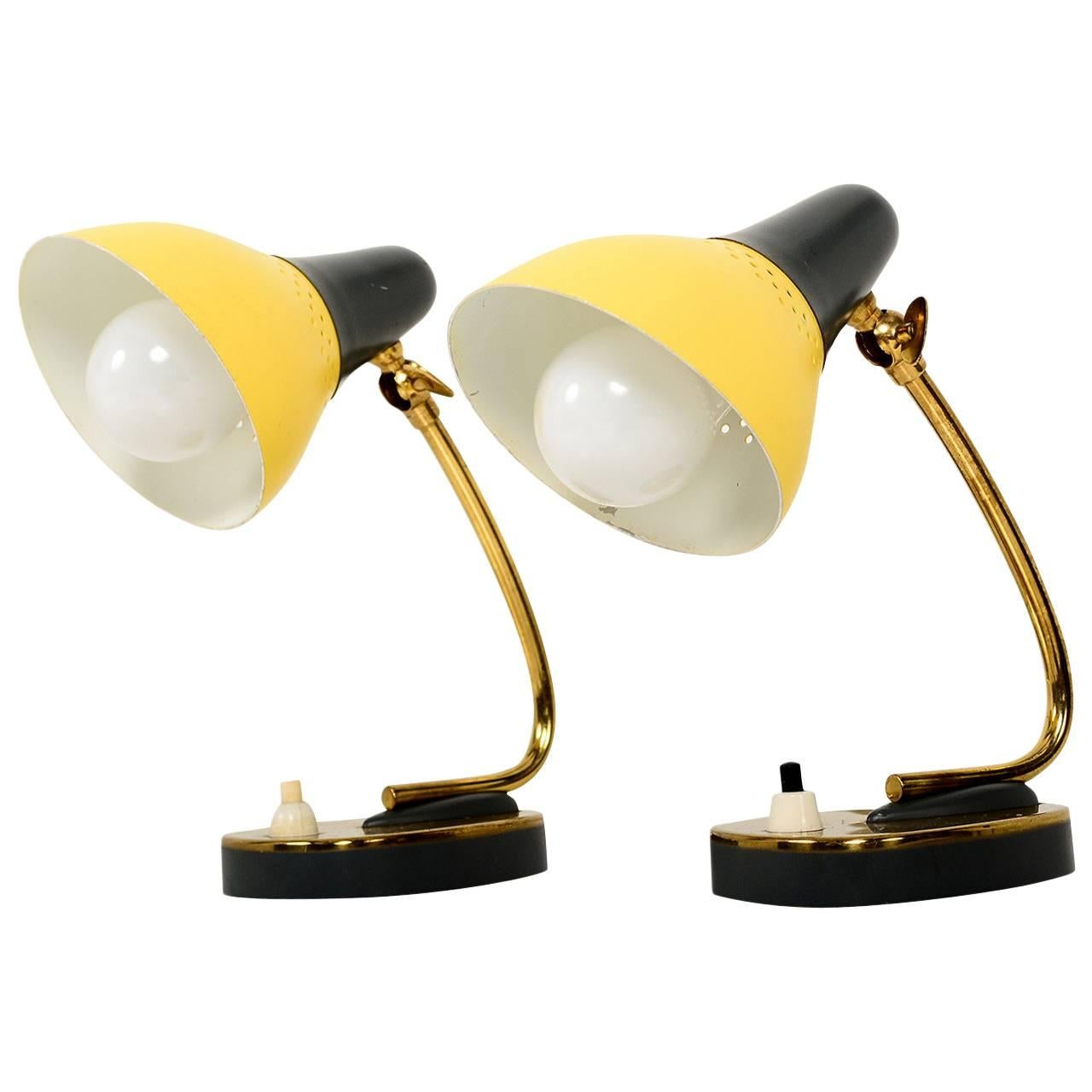 Petite Pair of Italian Table Lamps