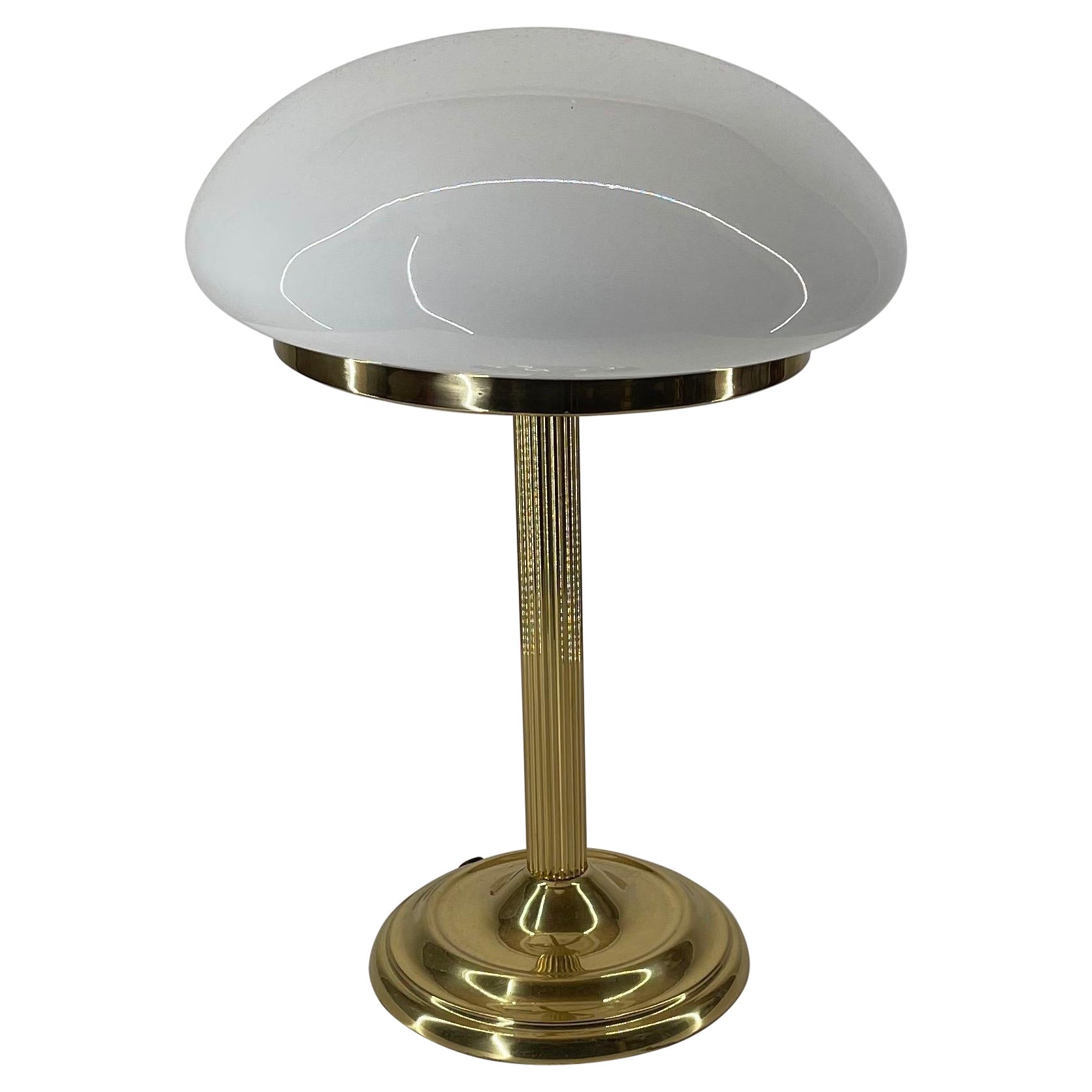 Art Deco Brass Table Lampe, Austria, 1970s For Sale