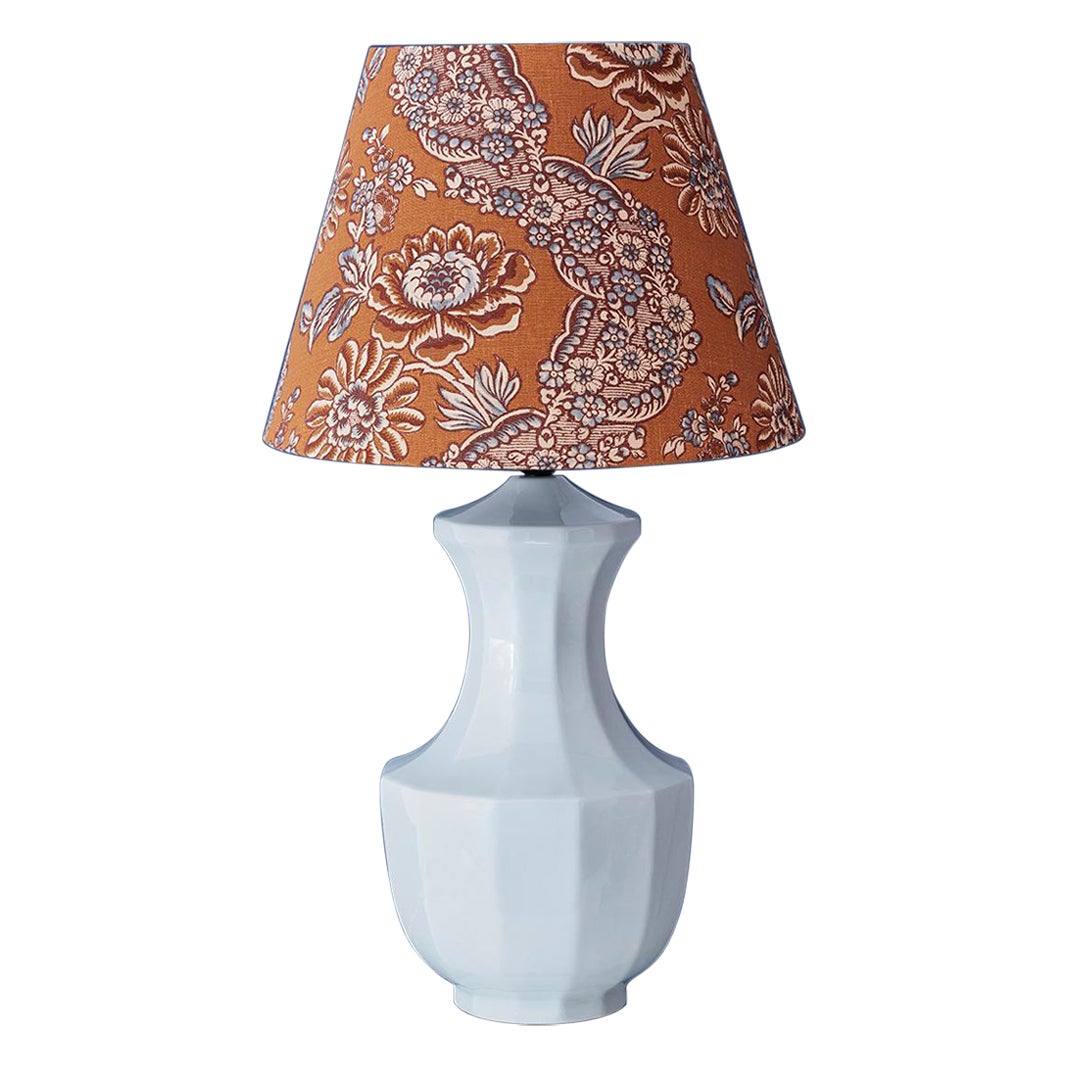 Vintage Ceramic Table Lamp with Customized Shade, France, Late 20th-Century