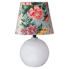 Vintage Opaline Table Lamp with Customized Shade by the Apartment, France 1930's