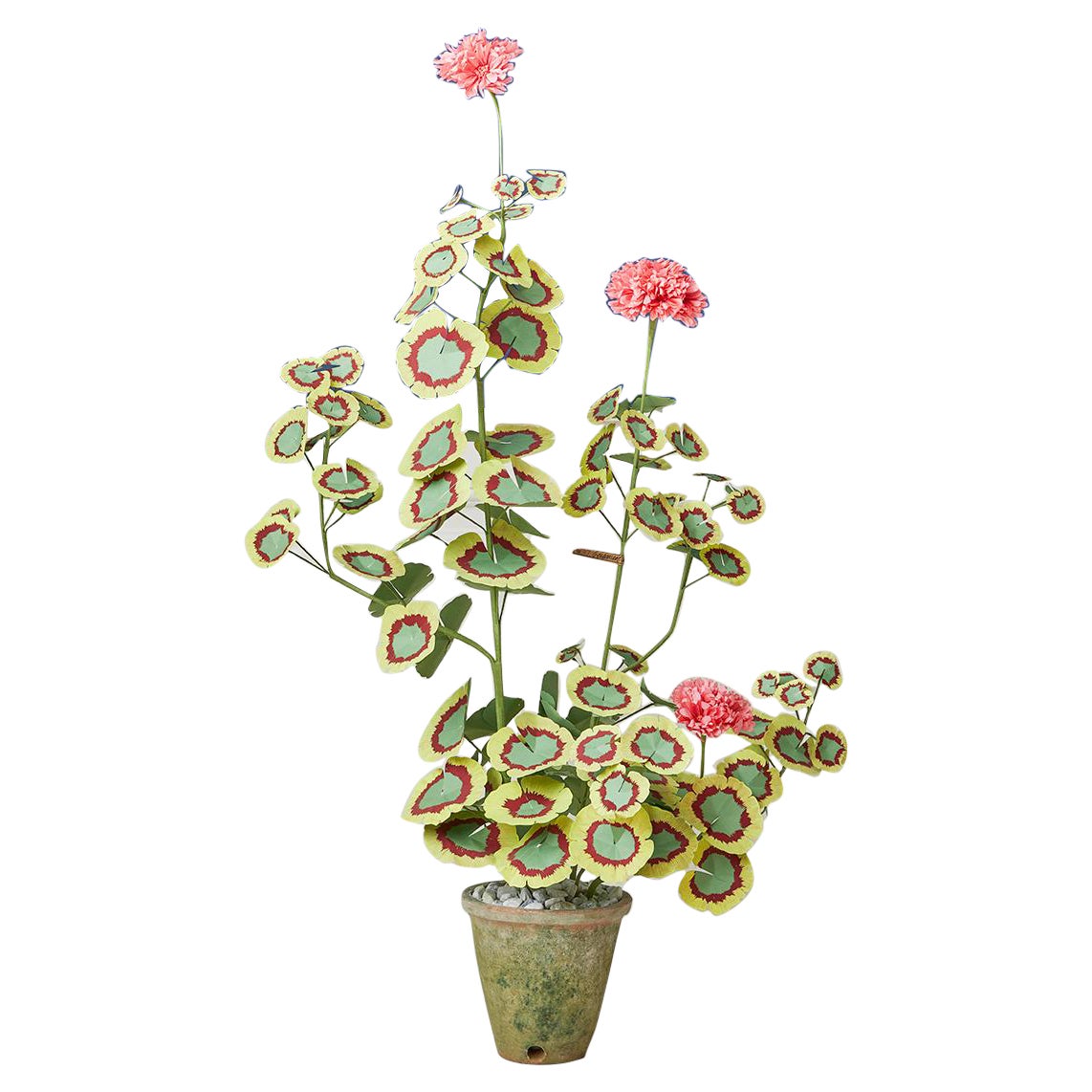 Contemporary Handmade Livia Cetti "Geranium" Flower in Tissue and Paper, USA