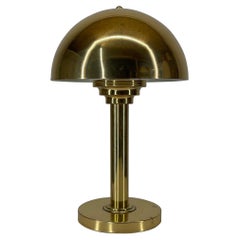 Vintage 1 of 7 Art Deco Brass Mushroom Table Lamps, Austria, 1970s