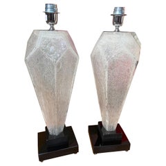 Toso, Pair of Murano Lamps, 1980