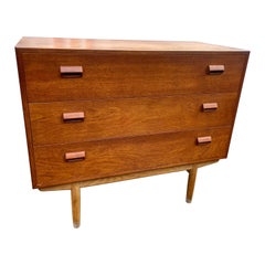 Vintage Scandinavian Vanity / Chest of Drawers by Børge Mogensen Teak and Oak