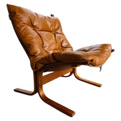 1960s Ingmar Relling Siesta Leather Lounge Chair for Westnofa