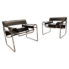 Pair of Wassily Armchairs by Marcel Breuer, 1990s