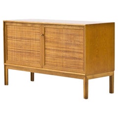 Oak & Rattan Sideboard by Alf Svensson, 1960s