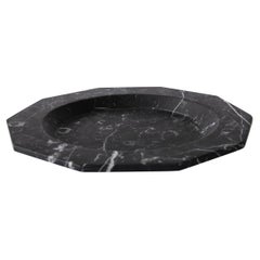 Dinner Plate in Satin Black Marquina Marble
