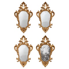 Set of 4 Eighteenth Century Tuscan Gilt-Wood Mirrors