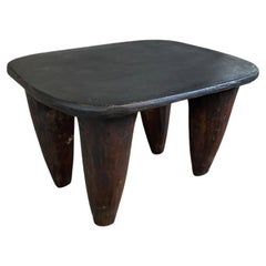 Andrianna Shamaris Antique African Side Table or Stool