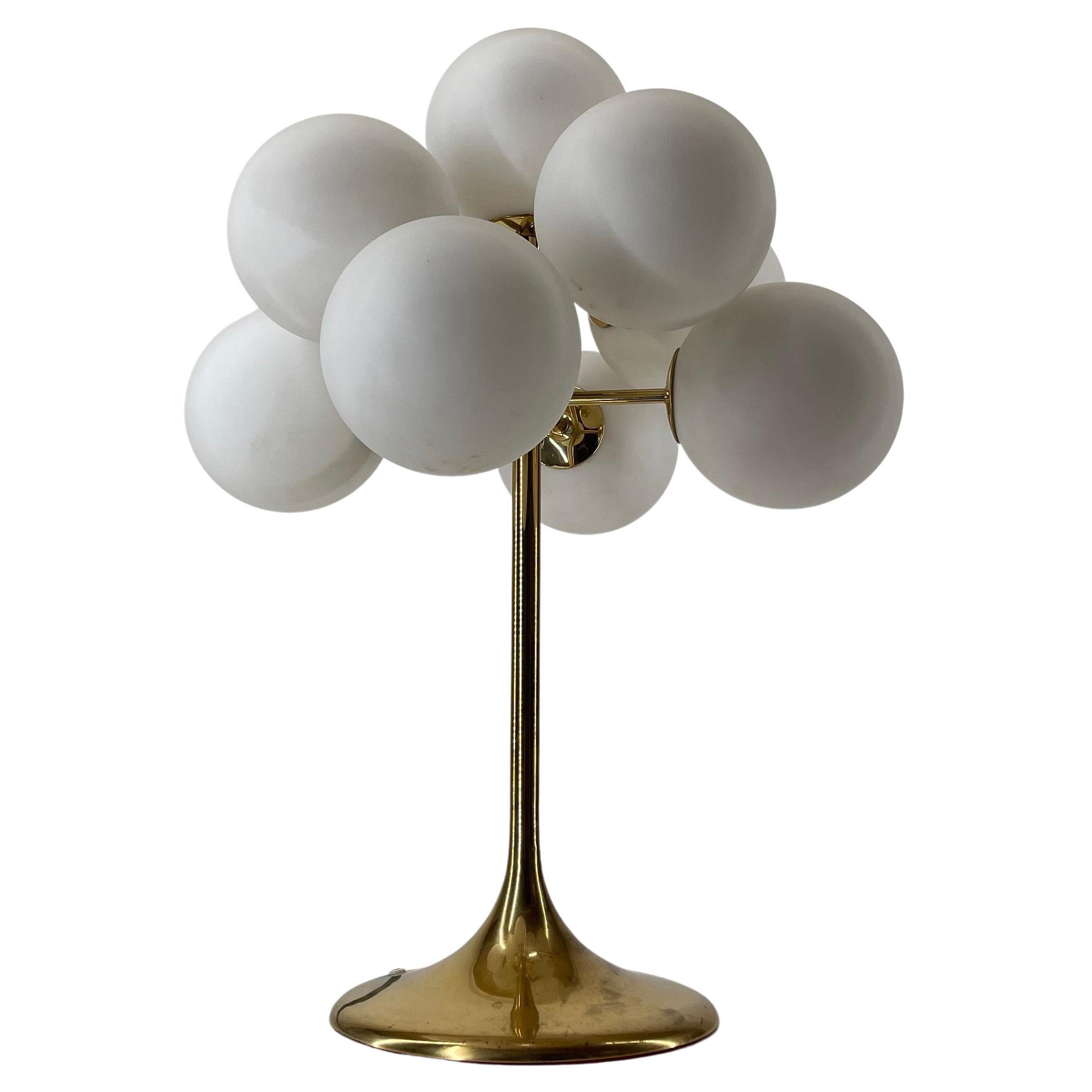 Large Atomic Max Bill Brass Table Lamp by BAG Turgi, Switzerland, 1960s For  Sale at 1stDibs