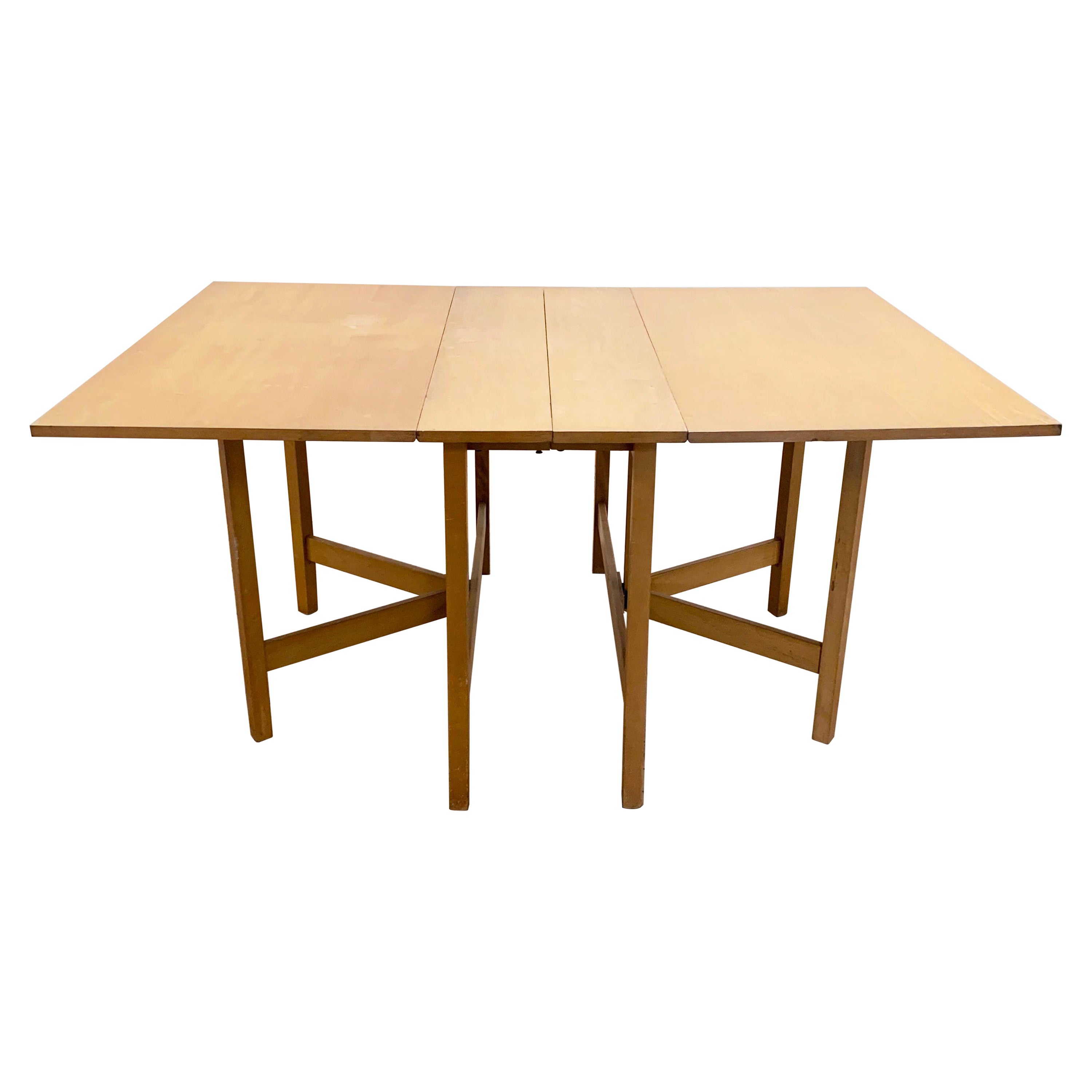 Vintage Gate Leg Dining Table attributed to Bruno Mathsson