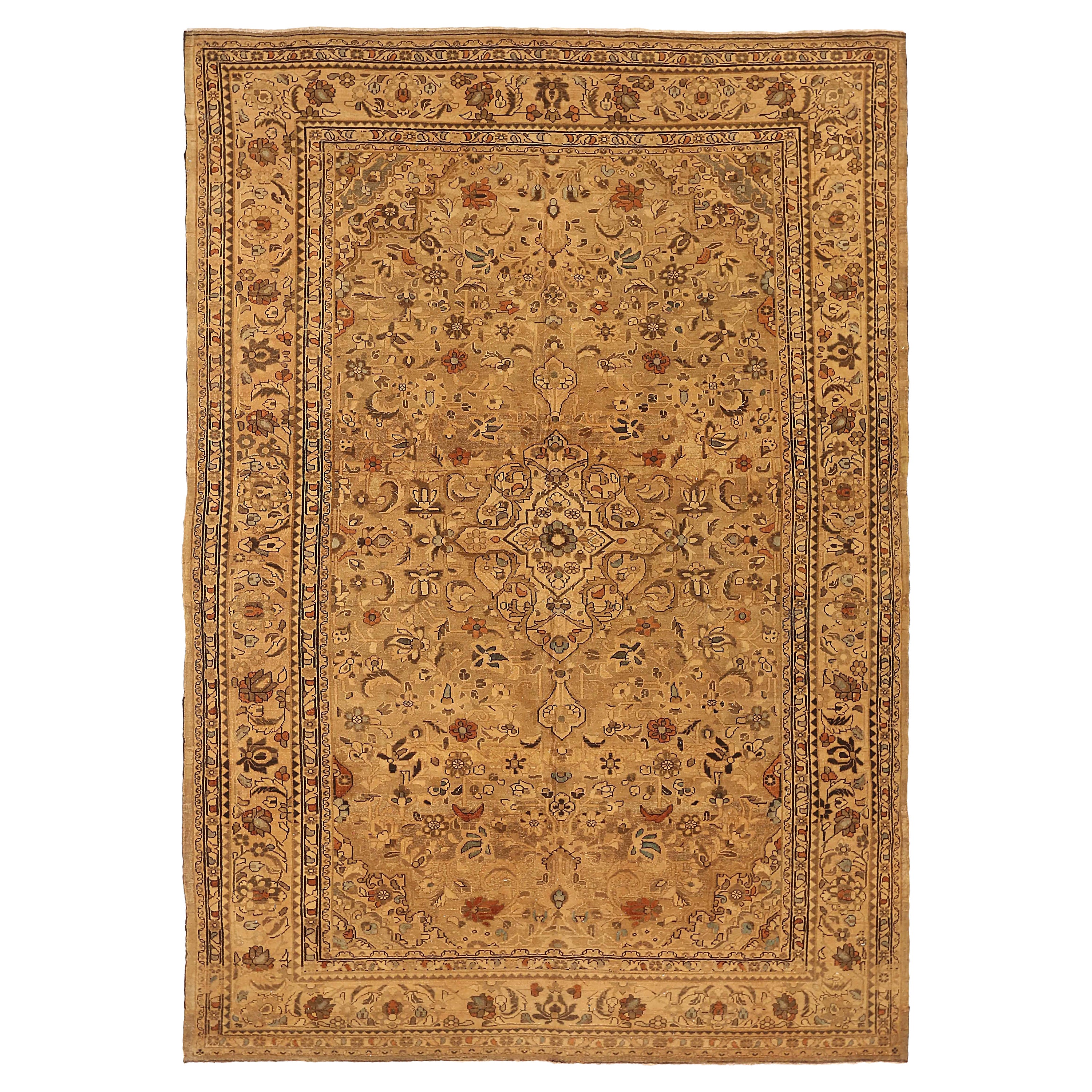 Antique Persian Area Rug Hamedan Design For Sale